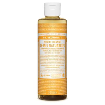 Dr. Bronner's - Zitrus-Orange - 18in1 Naturseife 240ml Seife (70.79 € / 1 l) Image