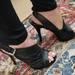 Nine West Shoes | Beautiful Leather Nine West Sling Back Pumps | Color: Black | Size: 8.5