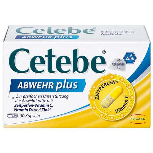 Cetebe - ABWEHR plus Vitamin C+Vitamin D3+Zink Kaps. Vitamine