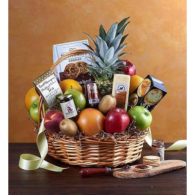 Deluxe Fruit & Gourmet Basket Large by 1-800 Flowers