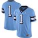 Men's Jordan Brand #1 Carolina Blue North Tar Heels College Alternate Game Jersey