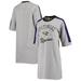 Women's G-III 4Her by Carl Banks Heathered Gray Baltimore Ravens Turnover Tee Dress