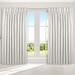 Marshfield Drapery Wide Width Pinch Pleat Curtain Pair, 100 x 84, Off White