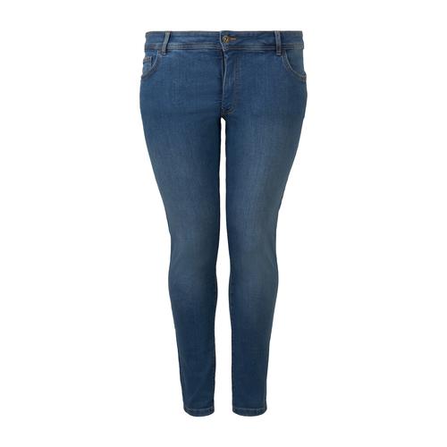 TOM TAILOR Damen Plus - Skinny Jeans, blau, Gr. 52