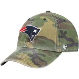 Men's '47 Camo New England Patriots Woodland Clean Up Adjustable Hat