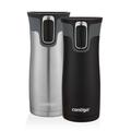 Contigo Autoseal West Loop 16 oz Double Wall Stainless Steel Travel Mug Stainless Steel in Gray/Black | 10 H in | Wayfair 2013292