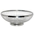 Service Ideas 9 Inch Bread Basket Stainless Steel in Gray | 3.5 H x 7 W x 9 D in | Wayfair WBBO9PS