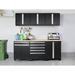 NewAge Products Pro Series 14 Piece Garage Storage Cabinet Set, Stainless Steel in Black | 84.75 H x 192 W x 24 D in | Wayfair 64231