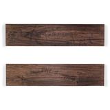 Gracie Oaks Carbonville 2 Piece Poplar Solid Wood Floating Shelf Wood in White | 1.38 H x 36 W x 10 D in | Wayfair 1E45B385FE38433BBB72F5899A324BE3