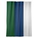 ArtVerse Utah Basketball Striped Blackout Rod Pocket Single Curtain Panel Polyester in Green/White/Blue | 87 H in | Wayfair NBS390-SOCB58