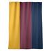 ArtVerse Cleveland Basketball Striped Blackout Rod Pocket Single Curtain Panel Polyester in Red/Green/Blue | 87 H in | Wayfair NBS056-SOCB58