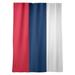 ArtVerse New Orleans Basketball Striped Blackout Rod Pocket Single Curtain Panel Polyester in Red/Green/Blue | 87 H in | Wayfair NBS254-SOCB58