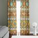 Folk N Funky Geometric Semi-Sheer Curtain Panels Polyester | 61 H in | Wayfair WC142-2061