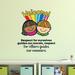 Zoomie Kids Respect School Classroom Life Cartoon Quotes Wall Decal Vinyl in Black/Brown/Orange | 10 H x 8 W in | Wayfair