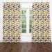 Folk N Funky Geometric Semi-Sheer Curtain Panels Polyester | 61 H in | Wayfair WC060-2061