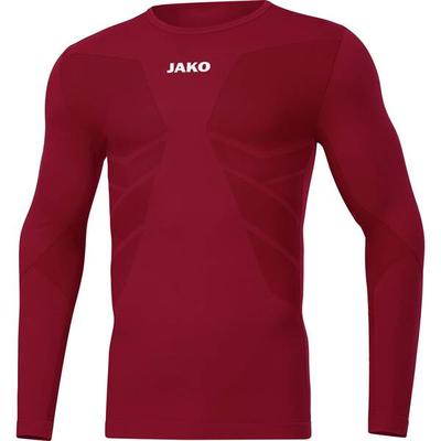 JAKO Kinder Longsleeve Comfort 2.0, Größe XS in weinrot