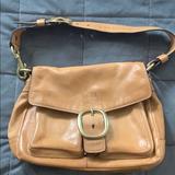 Coach Bags | Coach Tan Leather Shoulder Bag | Color: Tan | Size: 13 Inches Wide 9 Inches High With 22 Inch Strap