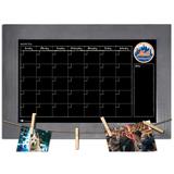 New York Mets 11" x 19" Monthly Chalkboard with Frame & Clothespins Sign