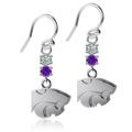 Dayna Designs Kansas State Wildcats Dangle Crystal Earrings