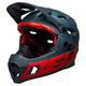 Bell Bike Unisex – Erwachsene SUPER DH Spherical Helme, Prime Matte Blue/Crimson, L