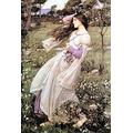 Jw 30 Windflowers 1902 J W Waterhouse sqs - Film Movie Poster - Best Print Art Reproduction Quality Wall Decoration Gift - A0 Poster (40/33 inch) - (119/84 cm) - Glossy Thick Photo Paper