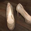 Jessica Simpson Shoes | Jessica Simpson Parisah Shoes Platform Gold Heels | Color: Gold | Size: 8.5