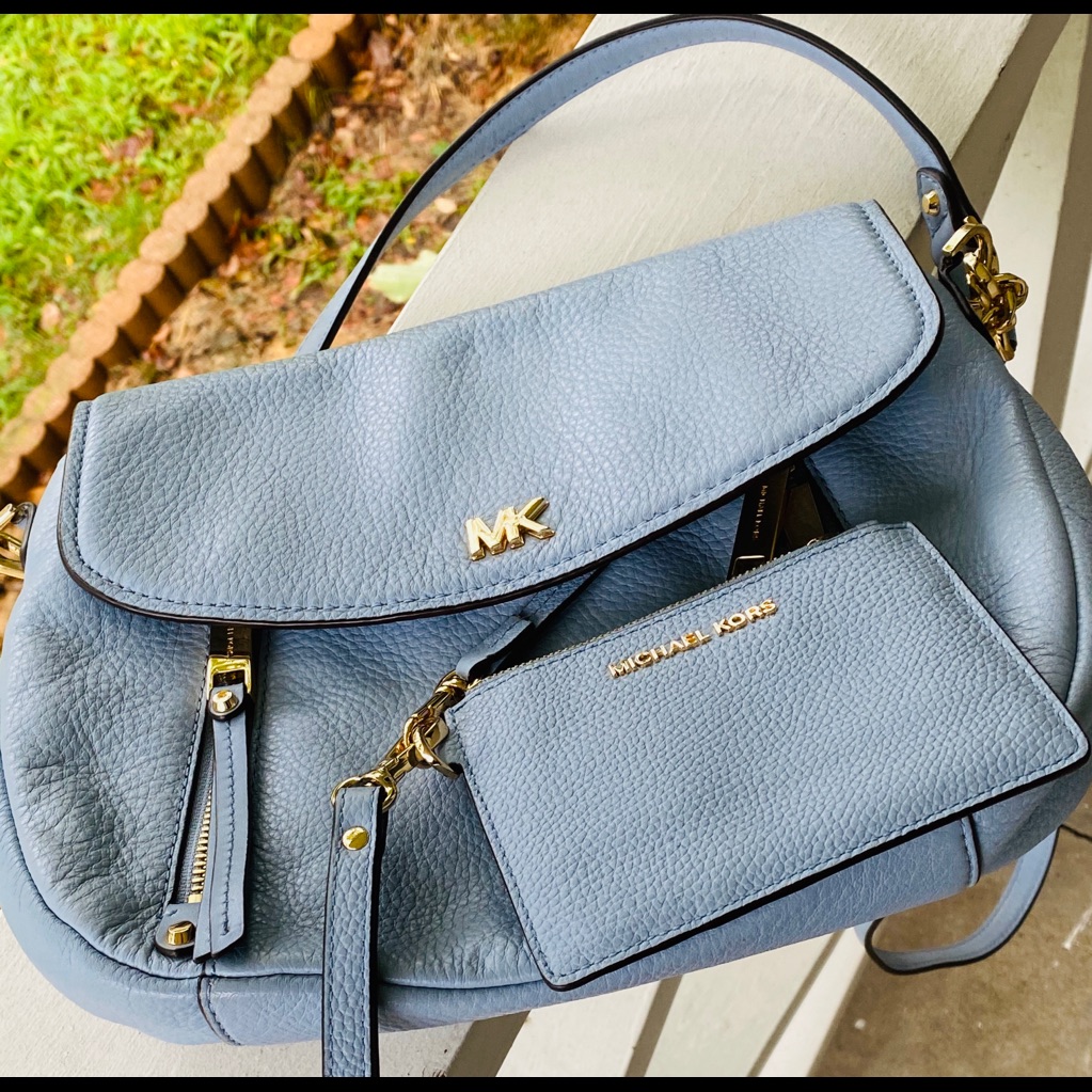 Michael Kors Bags | Bundle Michael Kors Handbag+ Wallet | Color: Blue | Size: Os