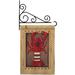 Breeze Decor Patriotic Lobster - Impressions Decorative 2-Sided Polyester 19 x 13 in. Flag Set in Brown/Red | 18.5 H x 13 W x 1 D in | Wayfair