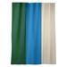 ArtVerse Milwaukee Basketball Striped Blackout Rod Pocket Single Curtain Panel Polyester in Green/Blue/White | 87 H in | Wayfair NBS217-SOCB58