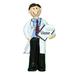 The Holiday Aisle® Doctor Guy Hanging Figurine Ornament Plastic in Black/White | 4.25 H x 2 W x 0.5 D in | Wayfair 962F59F019D04A26A09382238AD8A77B