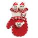 The Holiday Aisle® Mitten Family of 3 Hanging Figurine Ornament Plastic in Red | 4.5 H x 3 W x 0.5 D in | Wayfair DADC7B7E866B4F5987A669BD135865F1