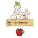 The Holiday Aisle® A+ Teacher Hanging Figurine Ornament Plastic in Brown/Red | 4.5 H x 3.5 W x 0.5 D in | Wayfair A65967993FE641E980303B14EE2263EB