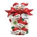 The Holiday Aisle® Gift Box Family of 6 Hanging Figurine Ornament Plastic in Green/Red | 4.25 H x 3.5 W x 0.5 D in | Wayfair