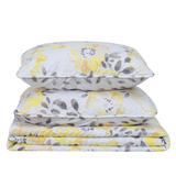 August Grove® August Reversible Traditional Quilt Set Polyester/Polyfill/Cotton in Yellow | Full/Queen Quilt + 2 Shams | Wayfair
