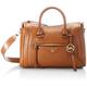 Michael Kors Womens Carine MD Satchel, Luggage