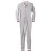 Men's Big & Tall Waffle Thermal Union Suit by KingSize in Heather Grey (Size 4XL) Pajamas