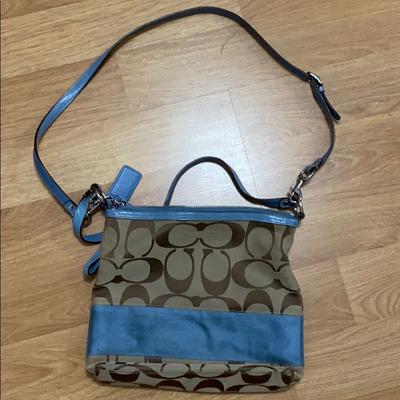 Coach Bags | Coach Two Tote | Color: Blue/Brown | ...