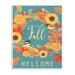 Stupell Industries Fall Welcome Autumn Harvest Wreath Birds by Andrea Tachiera - Graphic Art Print Wood in Brown | 15 H x 10 W x 0.5 D in | Wayfair