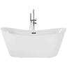 Freistehende Badewanne Weiß Sanitäracryl Oval 180 x 78 cm Modern