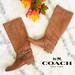 Coach Shoes | Coach Marlena Tan Caramel Leather Riding Boot 8.5 | Color: Silver/Tan | Size: 8.5