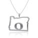 Dayna Designs Oregon Ducks Team State Outline Necklace