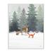 Stupell Industries Winter Season Forest Animals Fox Deer Squirrel by House Fenway - Graphic Art Print Wood in Brown | 19 H x 13 W x 0.5 D in | Wayfair