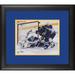 Jordan Binnington St. Louis Blues Framed Autographed 8" x 10" 2019 Stanley Cup Playoffs Game 1 Game-Preserving Save vs. Winnipeg Photograph