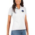 Women's Antigua White Golden State Warriors Legacy Pique Polo