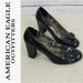 American Eagle Outfitters Shoes | American Eagle Pilgrim Chunky 3 Inch Heels 9.5 | Color: Black | Size: 9.5