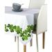 The Holiday Aisle® Ardwell Floral Square St. Patrick's Day Tablecloth Polyester in Gray/Green/White | 60 W x 60 D in | Wayfair