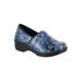 Women's Lyndee Slip-Ons by Easy Works by Easy Street® in Blue Pop Patent (Size 8 1/2 M)