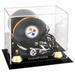 Pittsburgh Steelers Super Bowl XLIII Champions Golden Classic Mini Helmet Logo Display Case