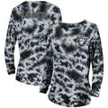 Women's New Era Black Las Vegas Raiders Tie-Dye Long Sleeve T-Shirt