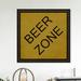 Art Remedy Drinks & Spirits Beer Zone - Textual Art Print Wood in Brown | 12 H x 12 W x 1.5 D in | Wayfair 22473_12x12_CANV_BFL